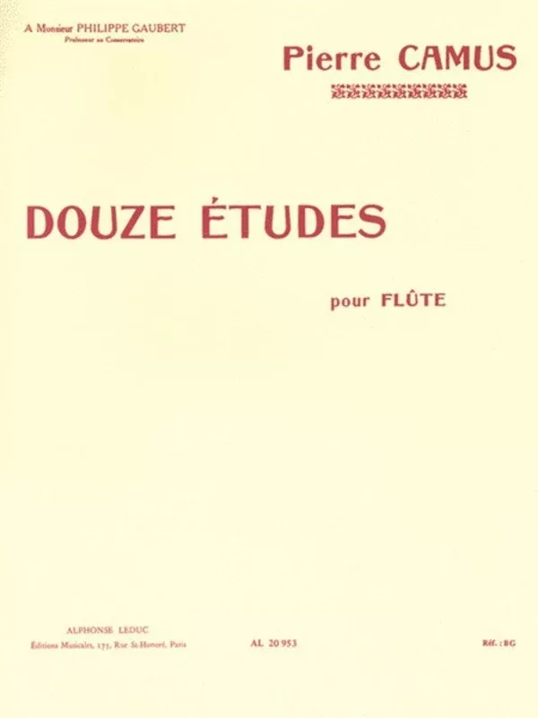 12 Etudes Flute (Softcover Book)