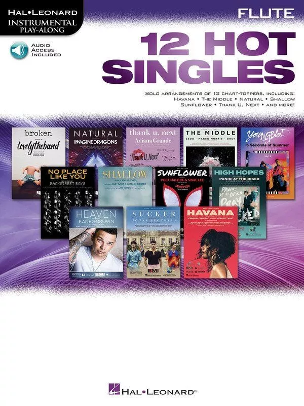 12 Hot Singles for Flute - Instrumental Play-Along
