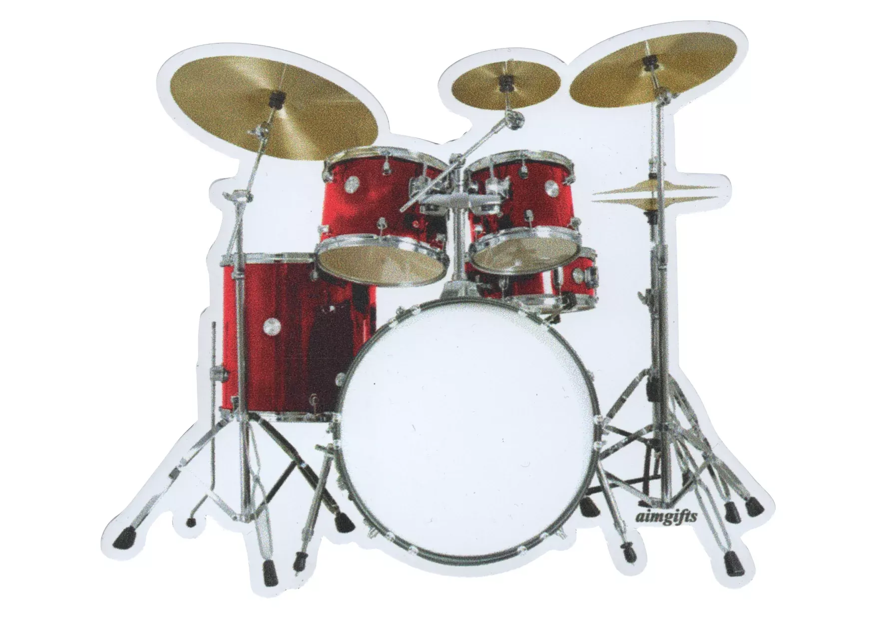 AIM Die Cut Fridge Magnet - Red Drum Set