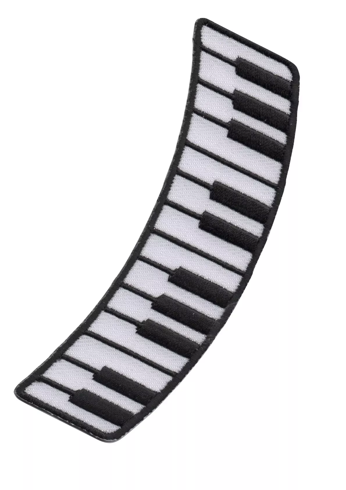 AIM Iron-On Patch - Curved Piano Keyboard, Embroidered
