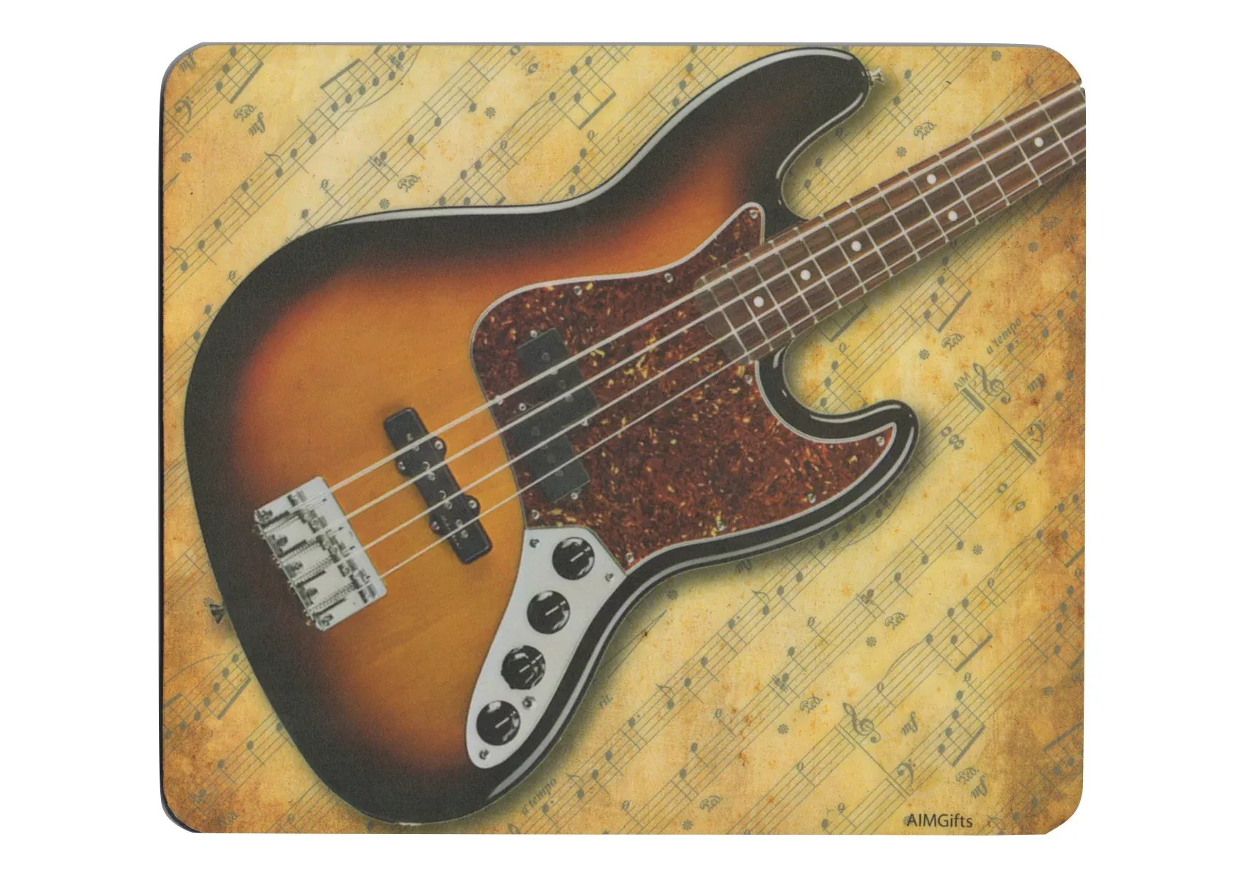 AIM Mouse Pad - Bass Guitar (21.3cm x 18.3cm)