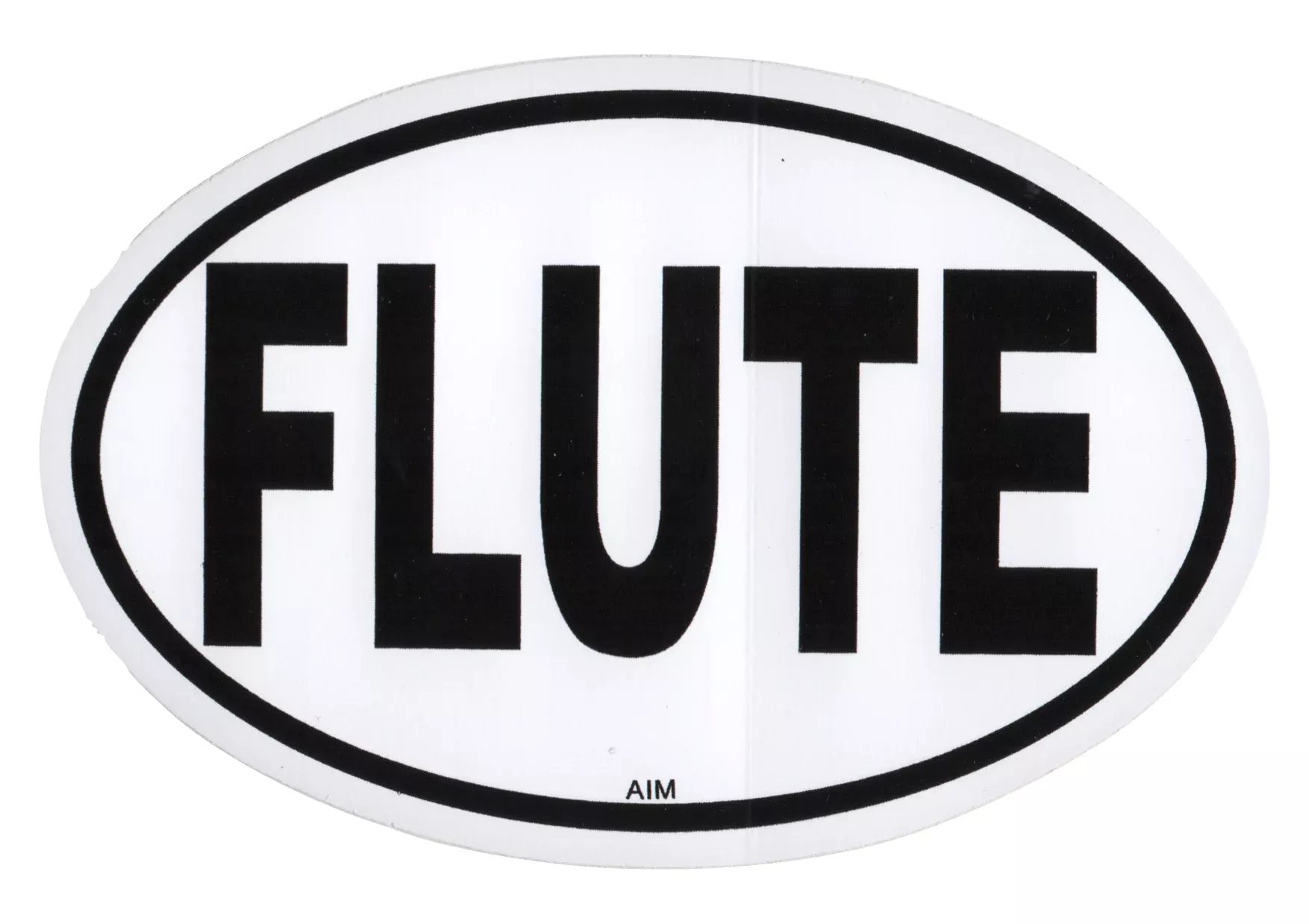 AIM Oval Bumper Sticker - FLUTE