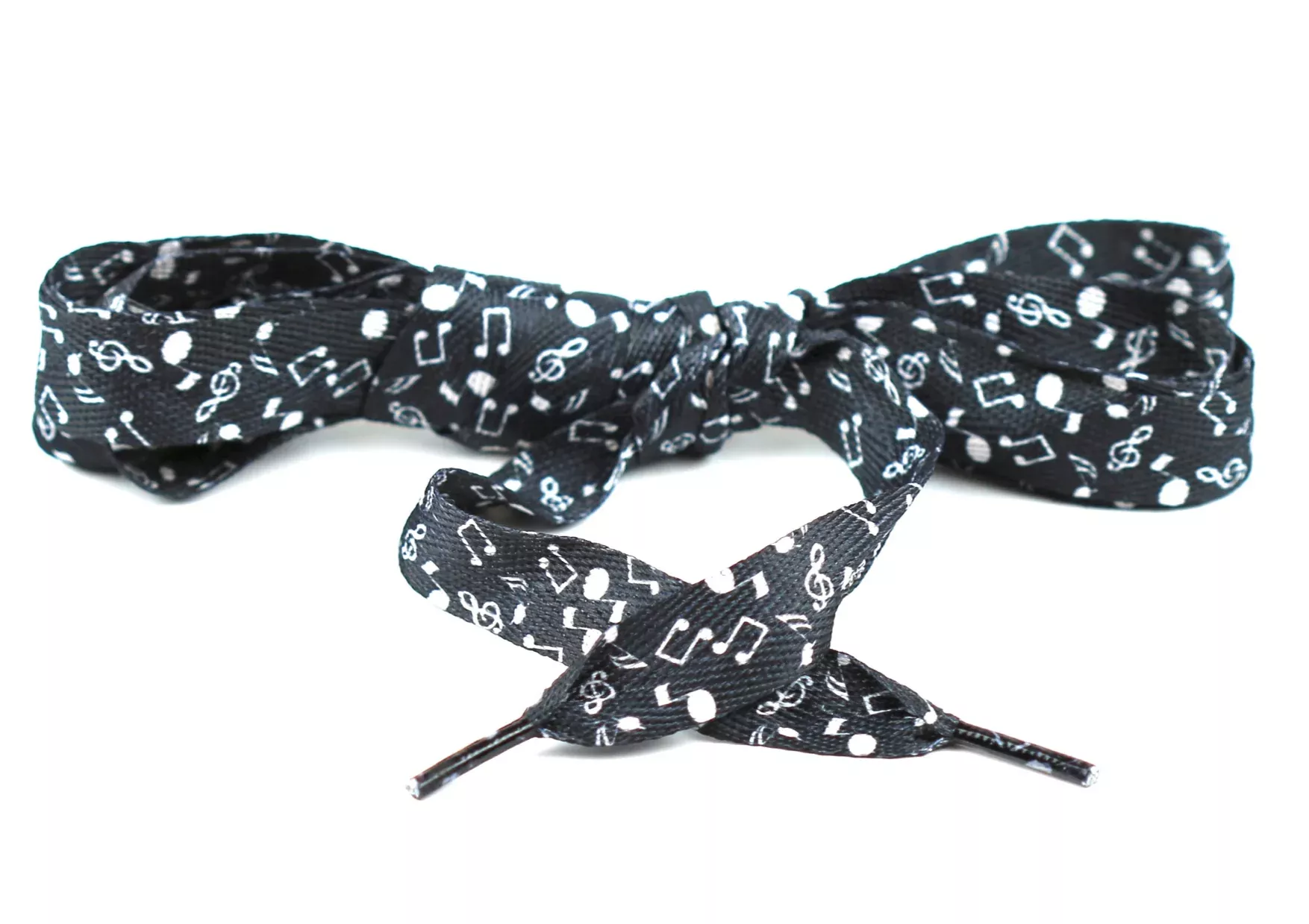 AIM Shoelaces - Black Music Notes (114cm Pair)