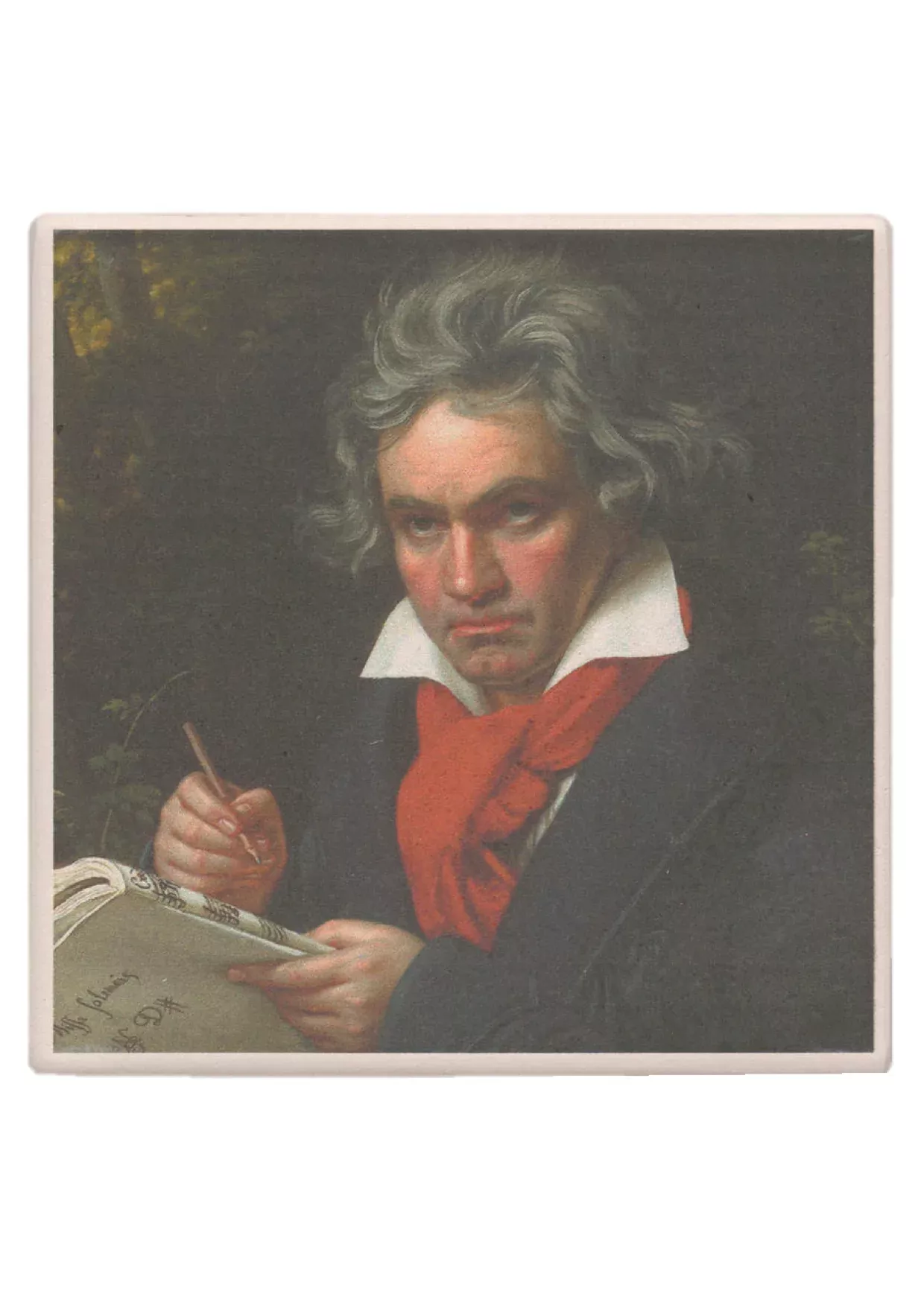 Ceramic Tile Drinks Coaster - Ludwig van Beethoven