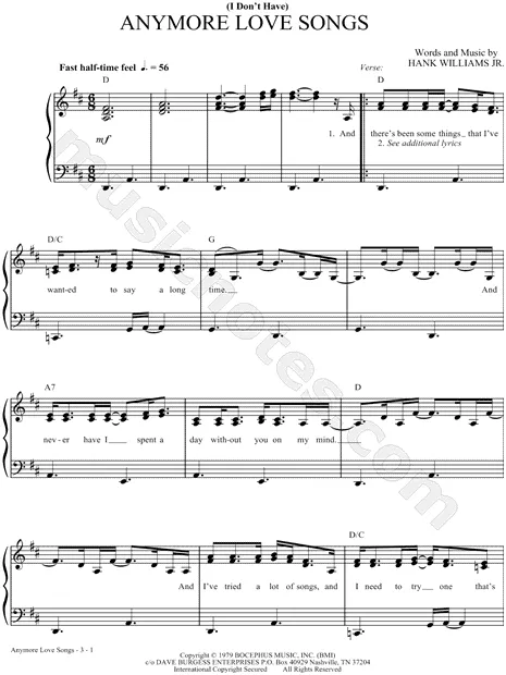 (I Don't Have) Anymore Love Songs