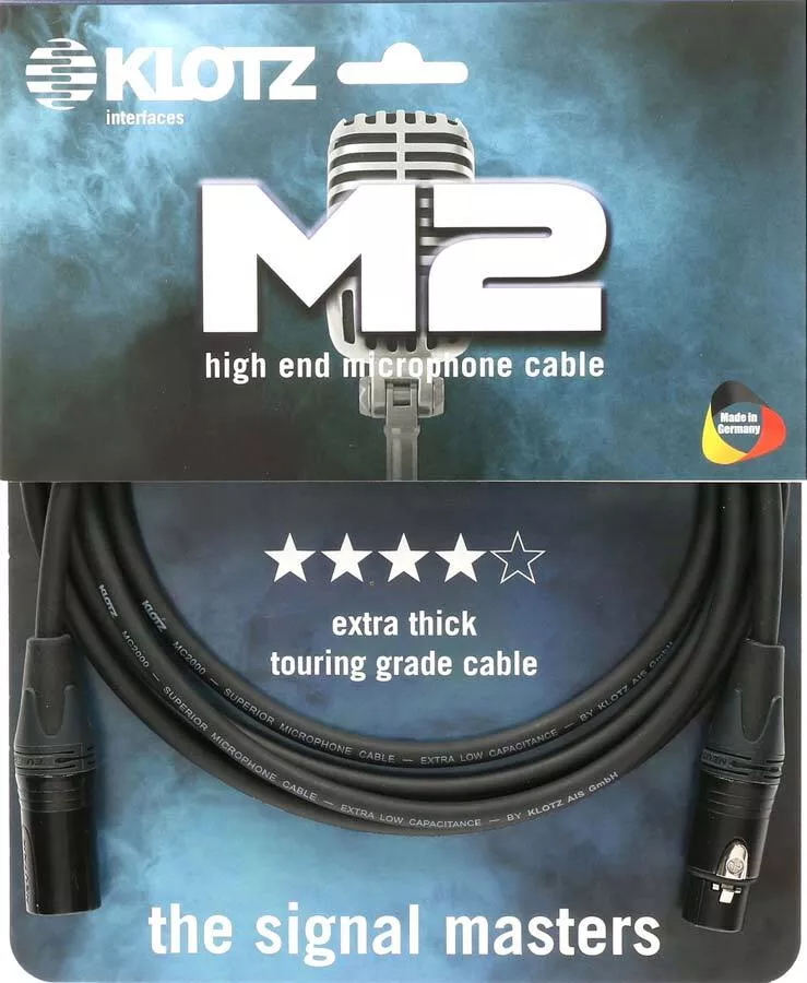 Klotz M2FM1-0300 Neutrik XLR XLR 3m Microphone Cable