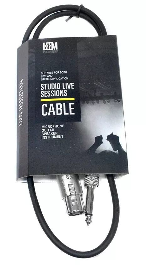 Leem 3ft Speaker Cable with 1/4" Straight TS and XLR Female Connector