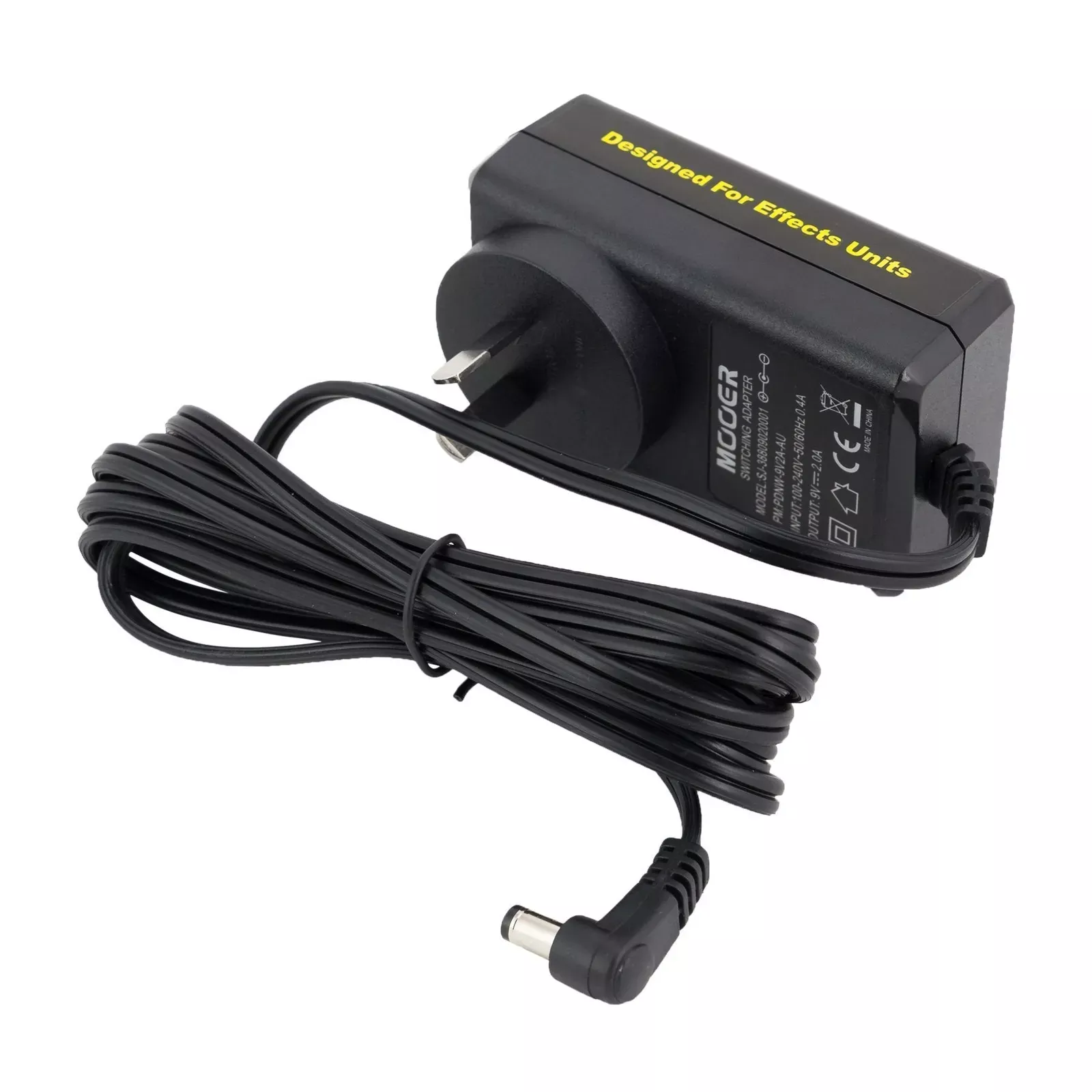 Mooer 9V DC 2A Effects Pedal Power Supply for Pedalboard, 2000mA Output, Centre Negative