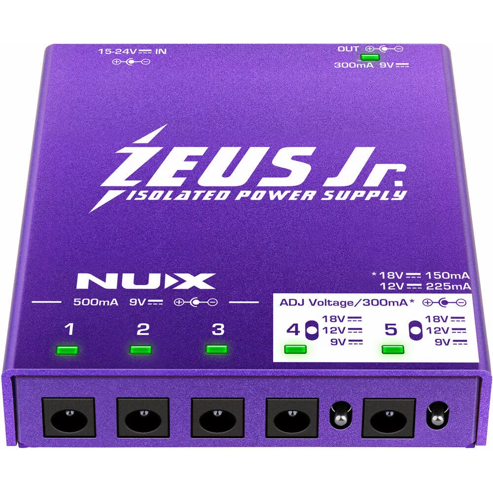 NU-X Zeus Jr. Isolated Power Supply with 4 Outputs and Cables
