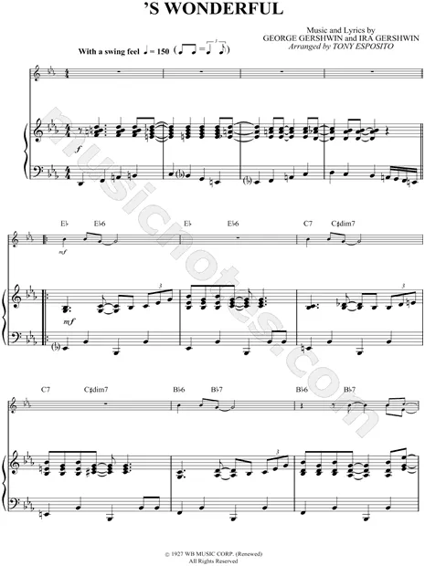 'S Wonderful - Piano Accompaniment