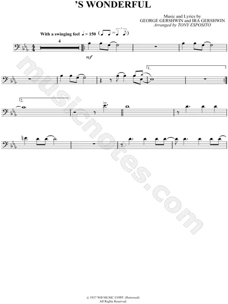 'S Wonderful - Trombone
