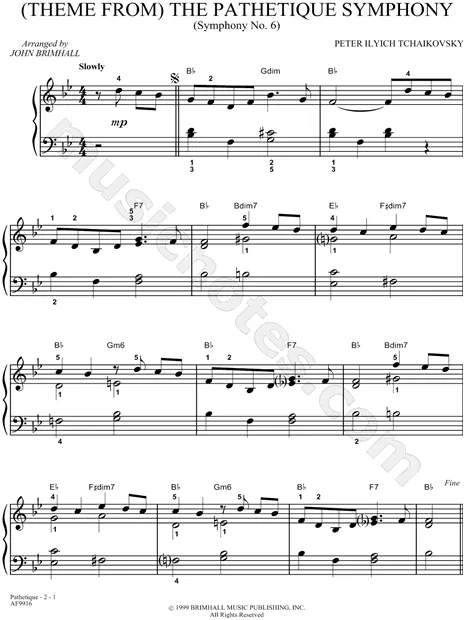 (Theme From) the Pathetique Symphony