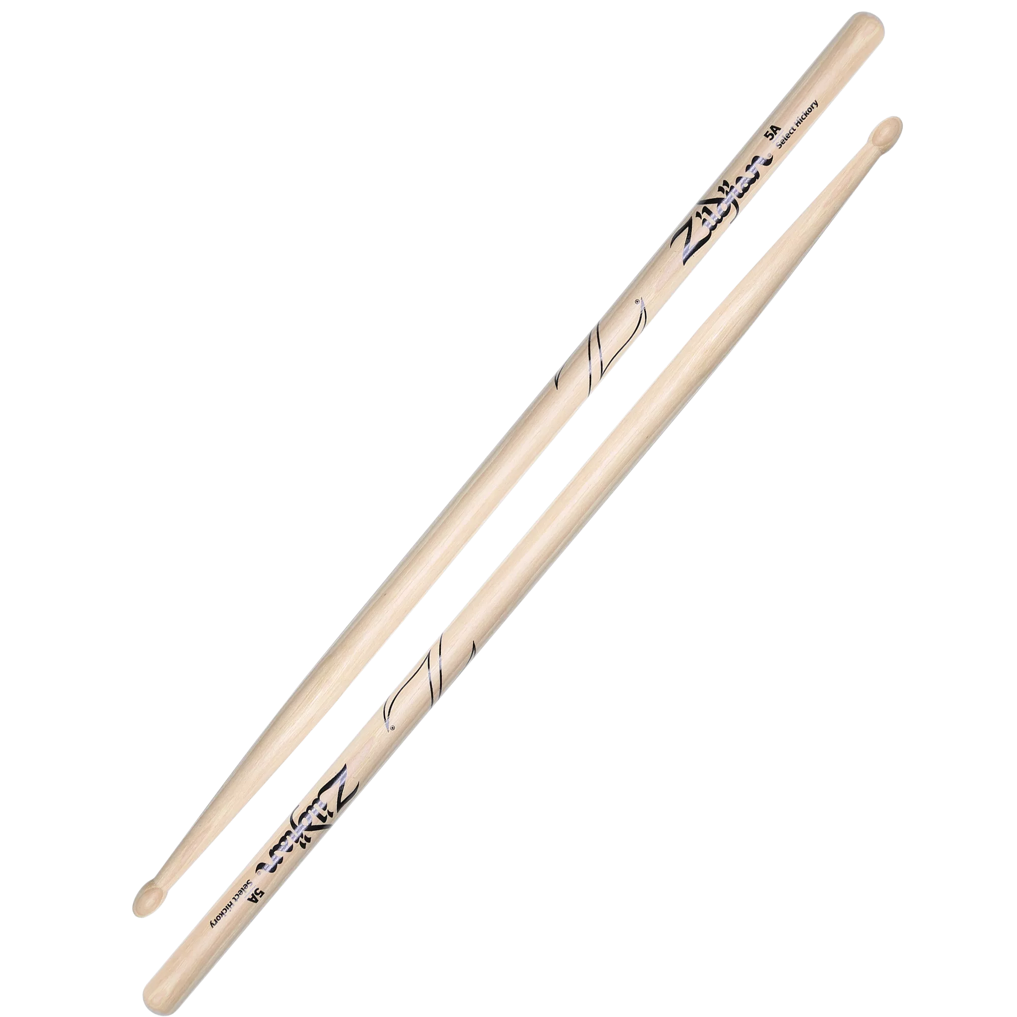 Zildjian 5A Hickory Wood Tip Drumsticks